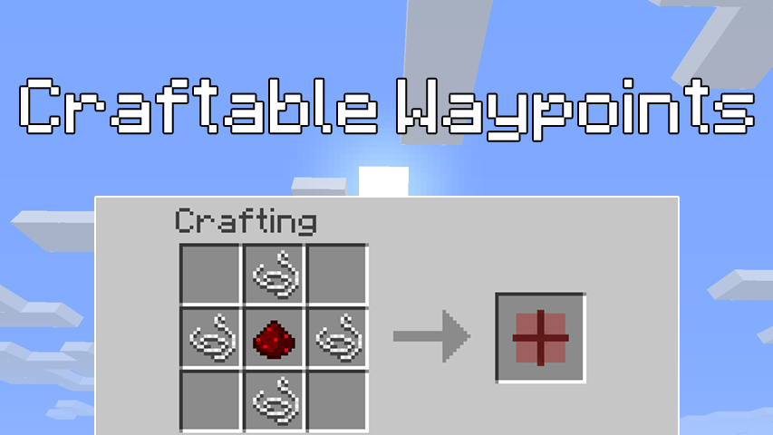 how to make a waypoint in minecraft